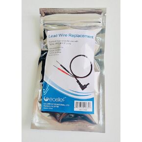 Premium 45" Lead Wire Replacement - 2PCS, for TENS/EMS/IF Electrode and Units /∅2mm pin & ∅2.35mm Cable connectors