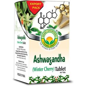 BASIC AYURVEDA Ashwagandha Supplement | 40 Tablets (1000mg) | Herbal Wellness & Immune Support | Organic Indian Ginseng Pills | Consume with Warm Water