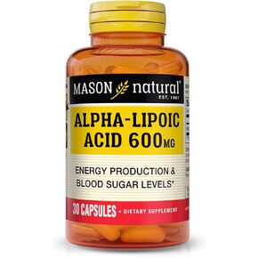MASON NATURAL Alpha Lipoic Acid 600MG Capsules