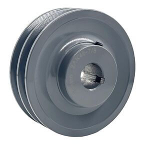 2AK46-7/8 Double Groove V Belt Pulley,4.45 inch Outside Diameter,7/8 inch bore,V Belt Sheaves Cast Iron for A AX 3L 4L V-Belts,2AK4678 Pulley
