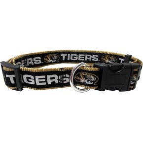 Pets First Collegiate Pet Accessories, Dog Collar, Missouri Tigers, Large