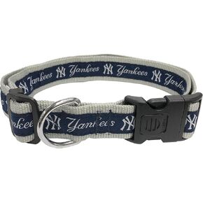 MLB New York Yankees Licensed PET COLLAR, Extra Large - Heavy-Duty, Strong, and Durable Dog Collar. Available in 30 Baseball Teams and 4 Sizes