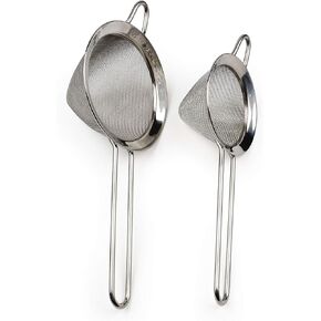 RSVP Endurance 18/8 Stainless Steel Conical Mesh Strainers, Set of 2, 3-inch and 4-inch diameter
