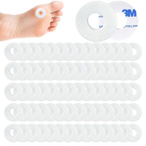 72 PCS Soft Feet Felt Callus Cushions Round Corn Cushions Callus Pads for Bottom of Foot Self Adhesive Foot Corn Pads for Men and Women Pain Relief Foot Care