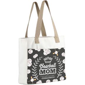 MBMSO Baseball Mom Tote Bag Baseball Mom Gifts for Baseball Player Lover Baseball Tote for Moms Baseball Team Mom Gifts