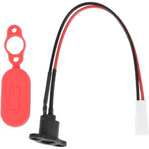 Battery Charger Connector Socket for Xiaomi M365, Durable Charging Port for Xiaomi M365 Electric Scooter Accessories Prevent Deformation and Damage