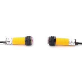 2pcs 5M IR Electric Sensor Switch Photo Switch Through Beam PNP DC 12V-24V Infrared Rays Electric Sensors 2.4cm x 7cm