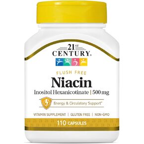 Niacin Flush Free 500 Milligrams 110 Capsules