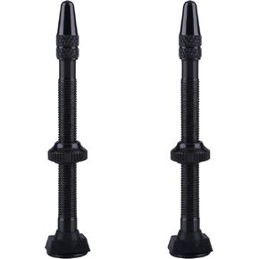 أزاركسيس لايحتاج صمام بريستا الجذعية 40 مم / 60 مم دراجة سبائك الألومنيوم خفيفة للغاية (أسود - 60 مم - عبوتان) in Kuwait