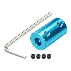 uxcell 6mm to 6mm Shaft Coupler Rigid Coupling Connector L25mm x D14mm Aluminum Alloy for 3D Printers DIY Encoder with 8 Screws & Spanner - 2 Pcs