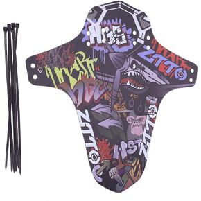 Mountain Bike Fenders, Road Mountain Bike ycle Rear Wheel Tire Mudguards Mud Guard Accessory Compatible with Road Mountain Bikes