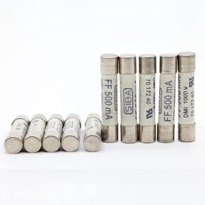 10 عبوات منصهر رقمي متعدد العدادات FF500MA (500MA، 0.5A) 1000 فولت صمام سيراميك سريع المفعول لمقياس تيار مستمر رقمي متعدد 6.3 × 32 مم in Saudi Arabia