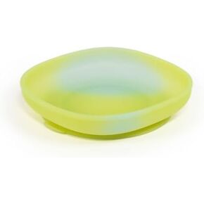 Color-Changing Silicone Baby Plate with Suction base - BPA Free, Waterproof, Dishwasher & Microwave Safe - Light Moon