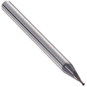 Kodiak Cutting Tools KODIAK132449 USA Made Solid Carbide End Mill, Coated, 2 Flute, 1/8" Shank, 1/16" Length of Cut, 1-1/2" Overall Length, 1/32" Diameter