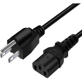 3 Prong Power Cable for ION Block Rocker, Guitar Amp, Job Rocker, Explorer Portable Speaker System, ION iPA76C iPA76A iPA76S IPA23 Block Party & Live 3 Prong Power Cord Replacement