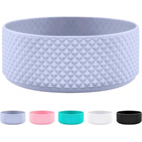 GLINK Bottle Boot, Compatible with Hydro Flask 2.0 Wide Mouth 64 oz Water Bottle and Others, Silicone Water Bottle Protector, Anti-Slip Flex Boot with Diamond Texture, Protective Bottom Sleeve Cover