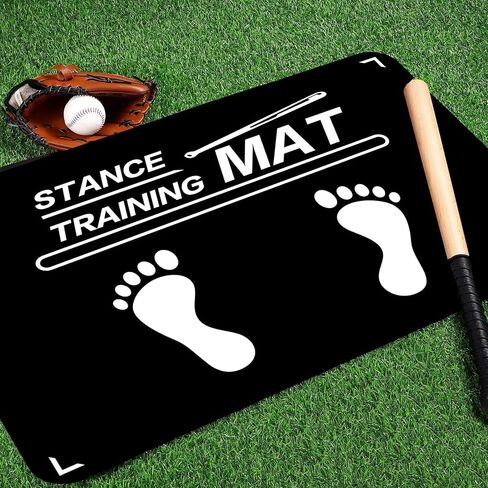 Baseball Training Mat, T Ball, Baseball and Softball Batter Stance Training Mat, Batting Mat 23.6 x 35.4 Inch, Baseball Hitting Mat, Indoor/Outdoor for Swing Pitching Training in Saudi Arabia