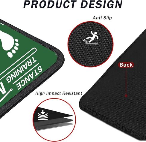 Baseball Training Mat, T Ball, Baseball and Softball Batter Stance Training Mat, Batting Mat 23.6 x 35.4 Inch, Baseball Hitting Mat, Indoor/Outdoor for Swing Pitching Training in Saudi Arabia
