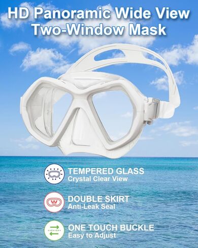 Adult X-Plore 2-Window Mask & Snorkel Combo in Kuwait