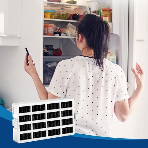 فلتر مياه ثلاجة ماريوت متوافق مع ويرلبول W10295370A، EDR1RXD1، WHR1RXD1، KAD1RXD1، فلتر 1، W10295370، P4RFWB، P8RFWB2L، 46-9930، 46-9081 فلتر مياه الثلاجة | عبوة من 1 in Kuwait