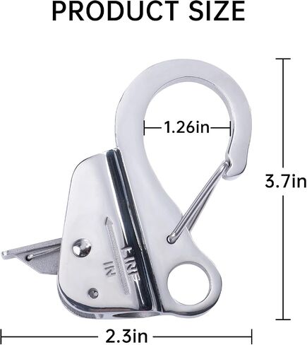 Boat Anchor Hook Sliding Hook: Knotless Anchor System Easy to Use with Quick Release(Rope Not Included) Stainless Steel Boat Anchor Hook Clips for 3/8'' - 5/8'' Rope Holds 8000 lbs in Saudi Arabia