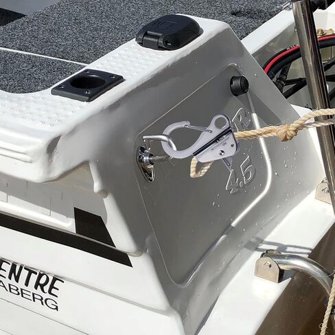 Boat Anchor Hook Sliding Hook: Knotless Anchor System Easy to Use with Quick Release(Rope Not Included) Stainless Steel Boat Anchor Hook Clips for 3/8'' - 5/8'' Rope Holds 8000 lbs in Saudi Arabia