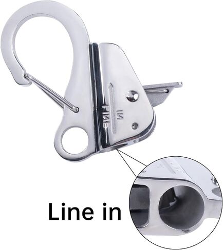 Boat Anchor Hook Sliding Hook: Knotless Anchor System Easy to Use with Quick Release(Rope Not Included) Stainless Steel Boat Anchor Hook Clips for 3/8'' - 5/8'' Rope Holds 8000 lbs in Saudi Arabia