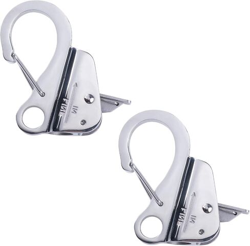 Boat Anchor Hook Sliding Hook: Knotless Anchor System Easy to Use with Quick Release(Rope Not Included) Stainless Steel Boat Anchor Hook Clips for 3/8'' - 5/8'' Rope Holds 8000 lbs in Saudi Arabia