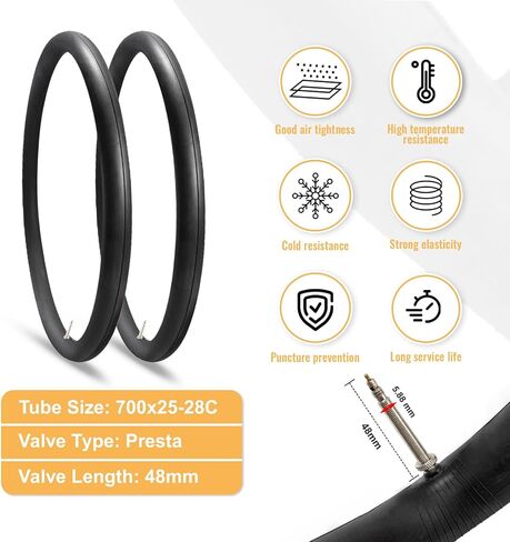 Hycline Road Bike Replacement Tire: 700x25C/700x28C/700Cx35C Folding Puncture-Resistant Bicycle Tires for City Commuter Road in Kuwait