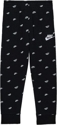 Nike Boy's NSW Club All Over Print SSNL Pants (Toddler/Little Kids) Black 7 Little Kid in Saudi Arabia
