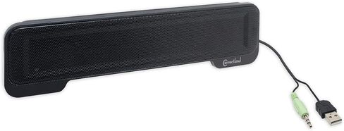 Desktop Compact USB Powered Wired Multimedia Mini Stereo Sound Bar 3.5mm Audio Jack Blue LED 2.5 Watts Speaker in Saudi Arabia