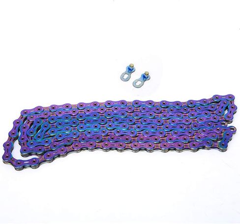 Bike Variable Speed Chain, Steel Colorful Variable Speed Chain Accessory for Mountain Road (12 Speed) in Saudi Arabia