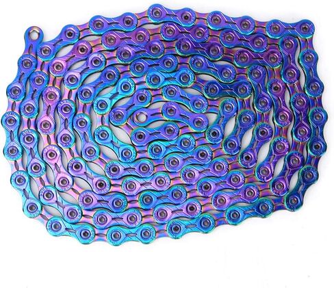 Bike Variable Speed Chain, Steel Colorful Variable Speed Chain Accessory for Mountain Road (12 Speed) in Saudi Arabia
