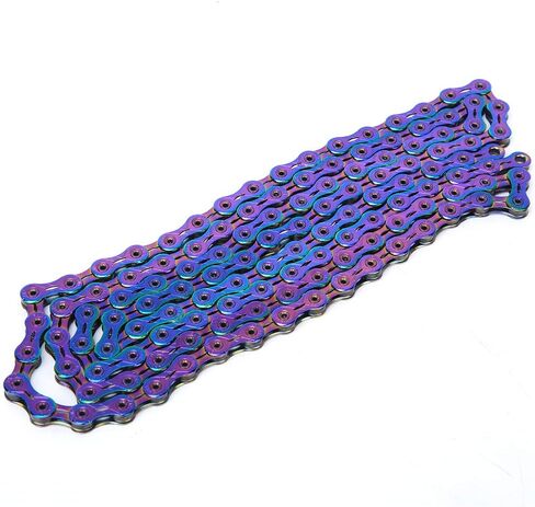 Bike Variable Speed Chain, Steel Colorful Variable Speed Chain Accessory for Mountain Road (12 Speed) in Saudi Arabia