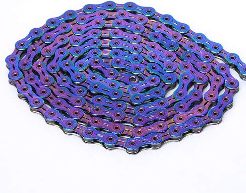 Bike Variable Speed Chain, Steel Colorful Variable Speed Chain Accessory for Mountain Road (12 Speed) in Saudi Arabia