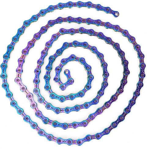 Bike Variable Speed Chain, Steel Colorful Variable Speed Chain Accessory for Mountain Road (12 Speed) in Saudi Arabia