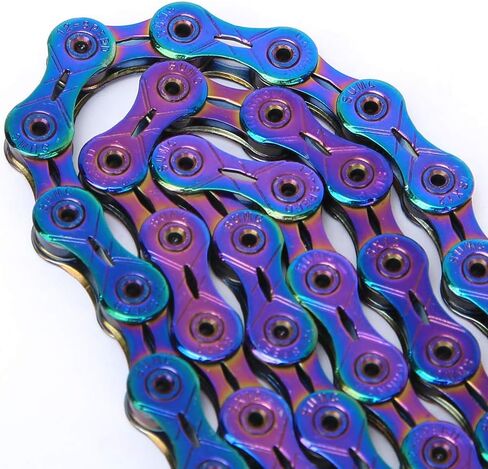 Bike Variable Speed Chain, Steel Colorful Variable Speed Chain Accessory for Mountain Road (12 Speed) in Saudi Arabia