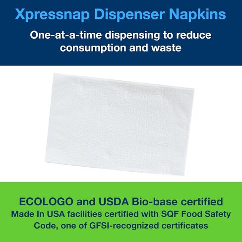 Tork Xpressnap Tabletop Napkin System Starter Pack Black N4, Dispenser and 1 x 500 One-at-a-Time Dispensing Napkins, 80062301 in Saudi Arabia