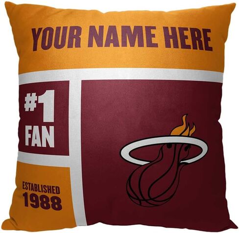 Northwest NBA Personalized Pillow, 18" x 18", Boston Celtics-Colorblock in Saudi Arabia