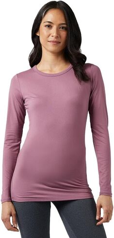 32 Degrees Women's Lightweight Baselayer Crew Top | Form Fitting | Long Sleeve | 4-Way Stretch | Thermal in Kuwait