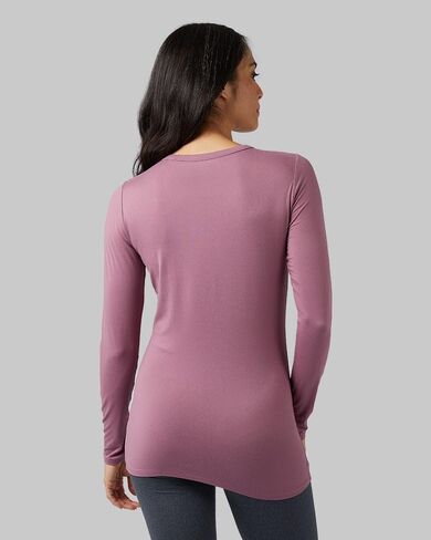 32 Degrees Women's Lightweight Baselayer Crew Top | Form Fitting | Long Sleeve | 4-Way Stretch | Thermal in Kuwait