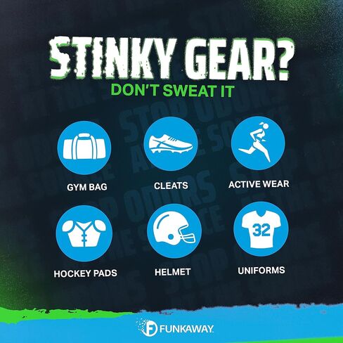 FunkAway Sport Aerosol Spray, 3.4 oz., 4 Pack, The Extreme Odor Eliminator Refreshes Shoes and Sports Gear, For Stuff You Can't Put In The Wash in Saudi Arabia