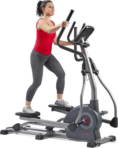 Sunny Health & Fitness Magnetic Elliptical Trainer Machine w/Built-in Pulse Sensor, Low Impact Cardio Exerciser & Full-Body Cross Training for Home, Optional Bluetooth Link to Exclusive SunnyFit App in Saudi Arabia
