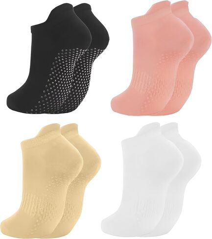 Melankoli Girls Socks 6-8 Years Old Grip Socks Pilates Yoga Dance Barre Ballet Non Slip Crew in Saudi Arabia