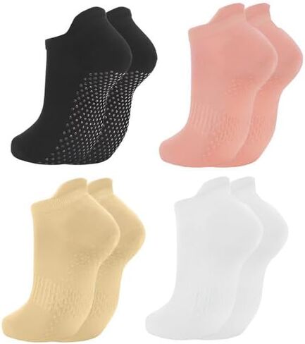 Melankoli Girls Socks 6-8 Years Old Grip Socks Pilates Yoga Dance Barre Ballet Non Slip Crew in Saudi Arabia