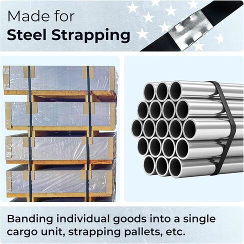 IDL Packaging IDL-1425 شداد ربط عجلة التغذية لحزام فولاذي مقاس 3/8 بوصة إلى 3/4 بوصة، مصنوع في الولايات المتحدة الأمريكية - أداة ربط شديدة التحمل بقوة شد عالية وعمر خدمة طويل in Saudi Arabia