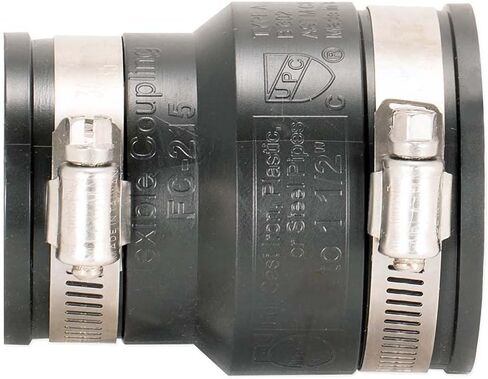 Eastman 2 x 1-1/2 Inch Flexible Coupling with Stainless Steel Clamps, 86002 in Saudi Arabia