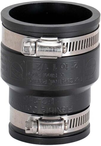 Eastman 2 x 1-1/2 Inch Flexible Coupling with Stainless Steel Clamps, 86002 in Saudi Arabia