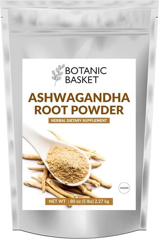 Ashwagandha Root Powder 5 Pound, No Filler, No Additives, Highly Purified | Active Withanolides, No GMO, Gluten Free in Saudi Arabia