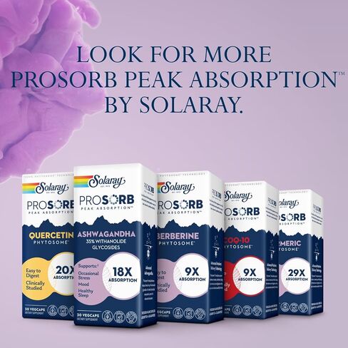 كبسولات SOLARAY Ashwagandha امتصاص 18X - مستخلص جذر وأوراق أشواغاندا 240 مجم - تخفيف التوتر العرضي، مكملات دعم النوم والمزاج - نباتي، ضمان 60 يومًا - 30 وجبة، 30 كبسولة نباتية in Kuwait